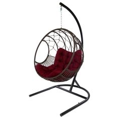 Подвесное кресло orbit (ecodesign) красный 122x205x108 см.