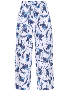 Брюки льняные с принтом 120% Lino