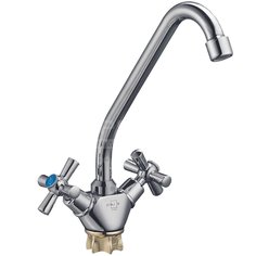 Смеситель для кухни Solone KOA4-B722 хромированный с керамическим картриджем и гайкой