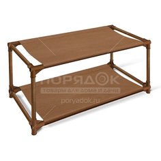 Полка для обуви 2 яруса Sheffilton SHT-SR4-P ПЛТ-171, коричневый/венге