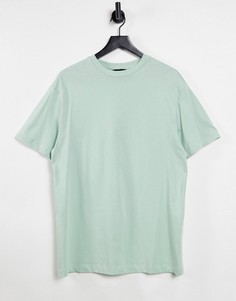 Светло-зеленая футболка бойфренда New Look-Серый