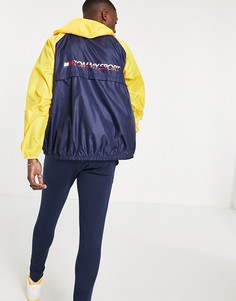 Ветровка с логотипом на спине Tommy Hilfiger Sport-Темно-синий