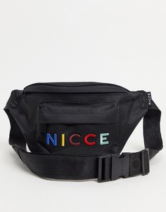 Черная сумка-кошелек на пояс с логотипом Nicce Dallas-Черный цвет