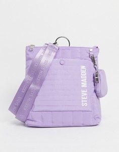 Сиреневый стеганый рюкзак из нейлона Steve Madden Sumba-Фиолетовый цвет