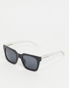 Черные квадратные солнцезащитные очки в стиле унисекс A.Kjaerbede Nancy-Черный
