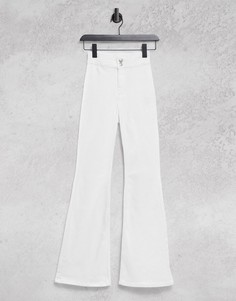Белые расклешенные джинсы Topshop Joni-Белый