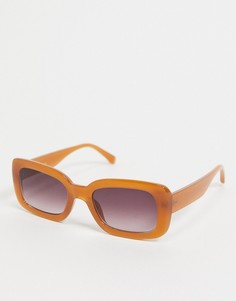 Прямоугольные очки в карамельно-коричневой оправе & Other Stories-Нейтральный