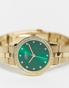 Женские часы с золотистым браслетом и зеленым циферблатом Limit-Золотистый