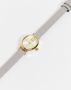 Женские часы с серым ремешком из искусственной кожи и овальным циферблатом Limit-Серый
