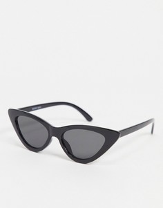 Черные солнцезащитные очки "кошачий глаз" Noisy May-Черный
