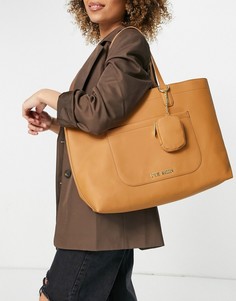 Светло-коричневая сумка-тоут с кошельком для мелочи Steve Madden Curtis-Коричневый цвет