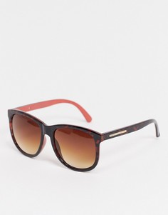 Гламурные солнцезащитные очки в стиле oversized French Connection-Коричневый цвет