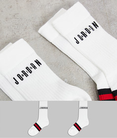 Набор из 2 пар белых носков Nike Jordan Legacy-Белый