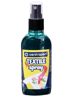 Краска-спрей для ткани и одежды Centropen Textile Spray 110ml Green 91139 0010