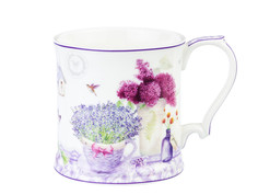 Кружка Elan Gallery New Bone China Лаванда 380ml 420139