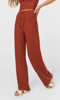 Stradivarius Широкие Брюки В Рубчик Multicolor Xl