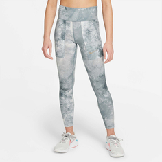Подростковые леггинсы One Tie-Dye Printed Leggings Nike