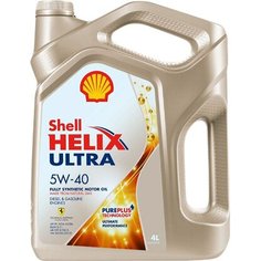 Моторное масло Shell Helix Ultra 5W-40 синтетическое 4 л