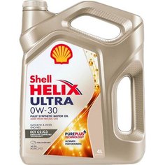 Моторное масло Shell Helix Ultra ECT 0W-30 синтетическое 4л