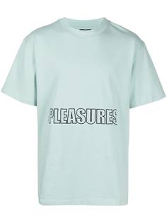 Pleasures футболка с вышитым логотипом