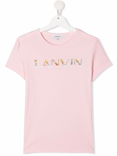 LANVIN Enfant футболка с короткими рукавами и логотипом