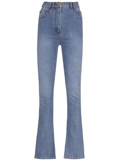 Balmain расклешенные джинсы с монограммой B