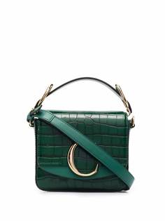Chloé сумка-тоут размера мини с декором Chloé C