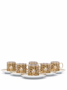 Versace набор Barocco Mosaic из чашек для эспрессо с блюдцами
