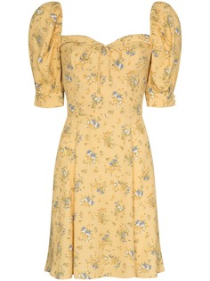 Reformation платье мини Lillet с цветочным принтом