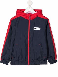 Levis Kids куртка в стиле колор-блок с капюшоном