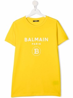 Balmain Kids футболка с логотипом