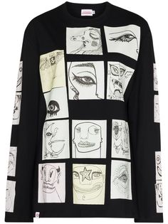 Charles Jeffrey Loverboy футболка с длинными рукавами и принтом