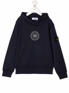 Stone Island Junior худи с графичным принтом