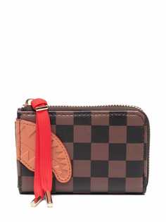 Sprayground клетчатый кошелек на молнии