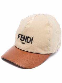 Fendi бейсболка с вышитым логотипом