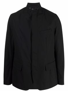 Armani Exchange пиджак на кнопках с высоким воротником