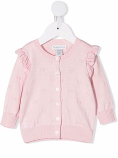 Ralph Lauren Kids кардиган с оборками и узором