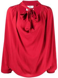 Vivienne Westwood блузка с завязками и драпировкой