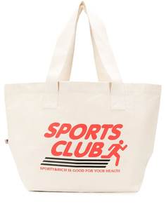 Sporty & Rich сумка-тоут Sports Club с принтом