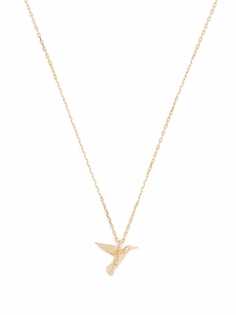 Alex Monroe колье Teeny Tiny Hummingbird из желтого золота