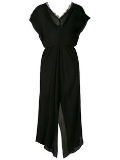 Eva платье миди с глубоким вырезом