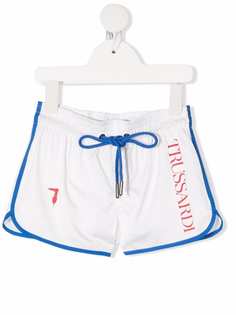TRUSSARDI JUNIOR плавки-шорты с кулиской и логотипом