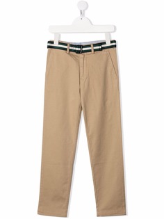 Ralph Lauren Kids прямые брюки чинос с поясом