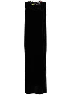 Raf Simons длинное платье со значками