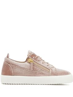Giuseppe Zanotti бархатные кроссовки Gail