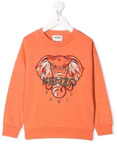 Kenzo Kids джемпер с вышитым логотипом