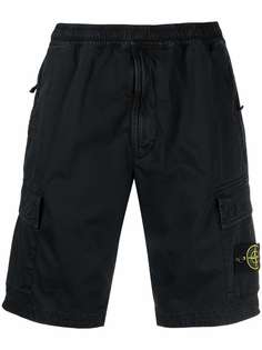 Stone Island шорты карго с эластичным поясом