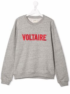 Zadig & Voltaire Kids толстовка с вышивкой