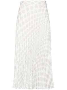 MM6 Maison Margiela плиссированная юбка в горох