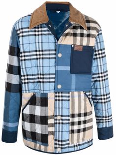 Burberry пуховик в клетку